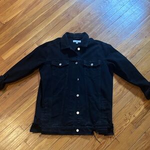 Misguided distressed denim jacket